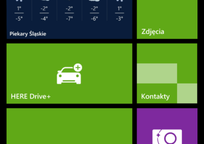 Nokia Lumia ekran główny